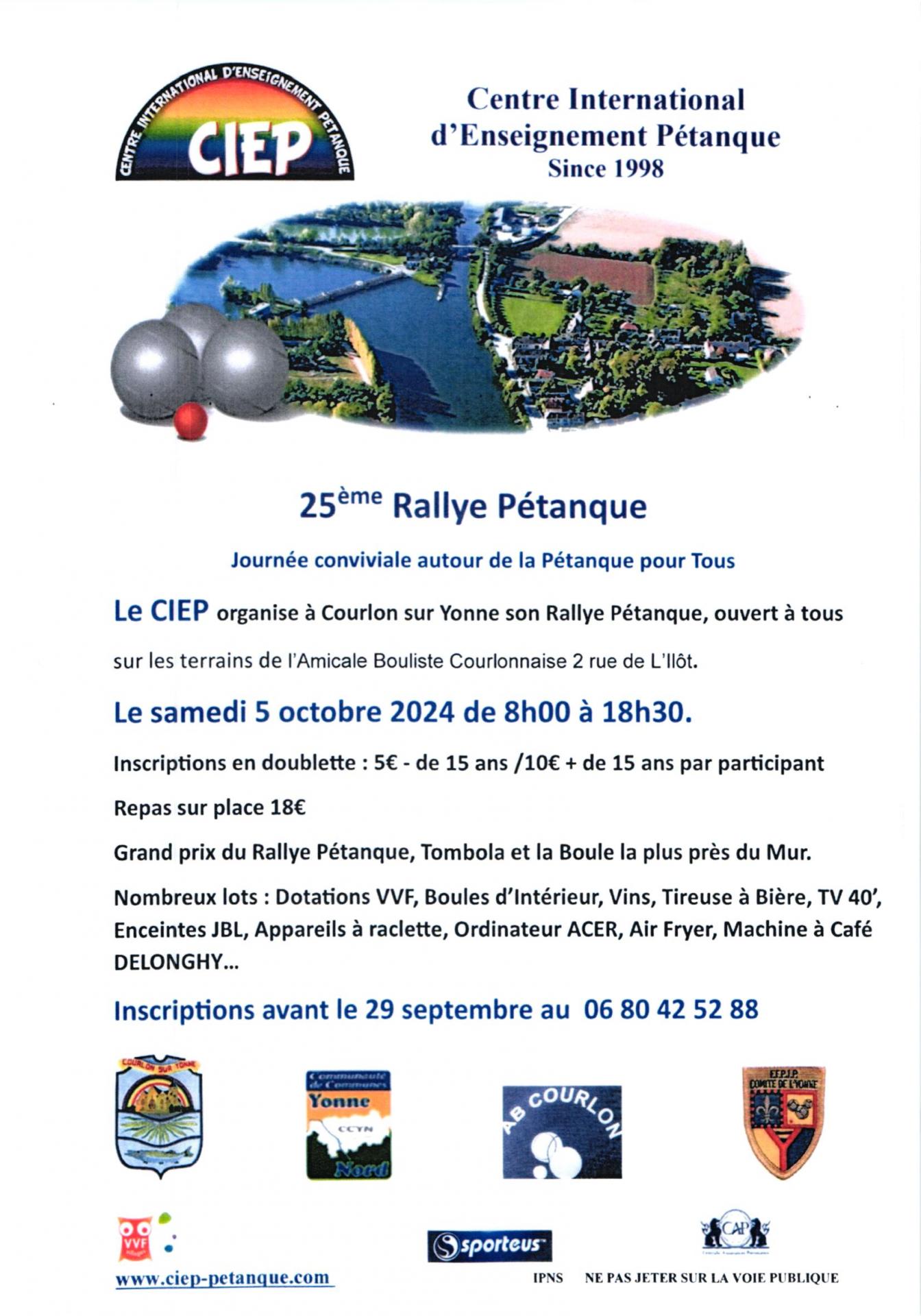 Le 25ème Rallye Pétanque